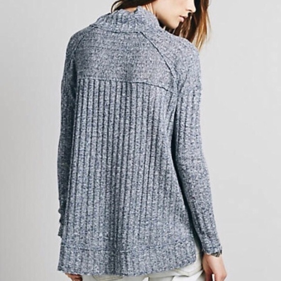 Free People Clarissa Mock Neck Ribbed Sweater - Picture 8 of 8